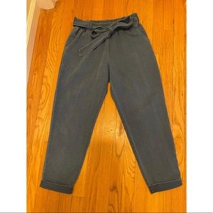 Denim cuffed pants